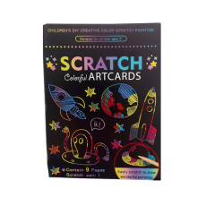 Space Scratch Art Cards  